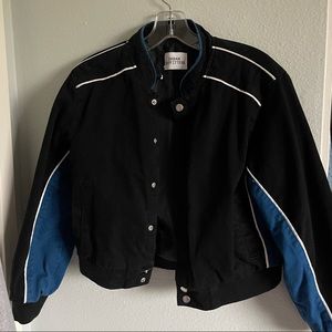 urban outfitters color block bomber jacket